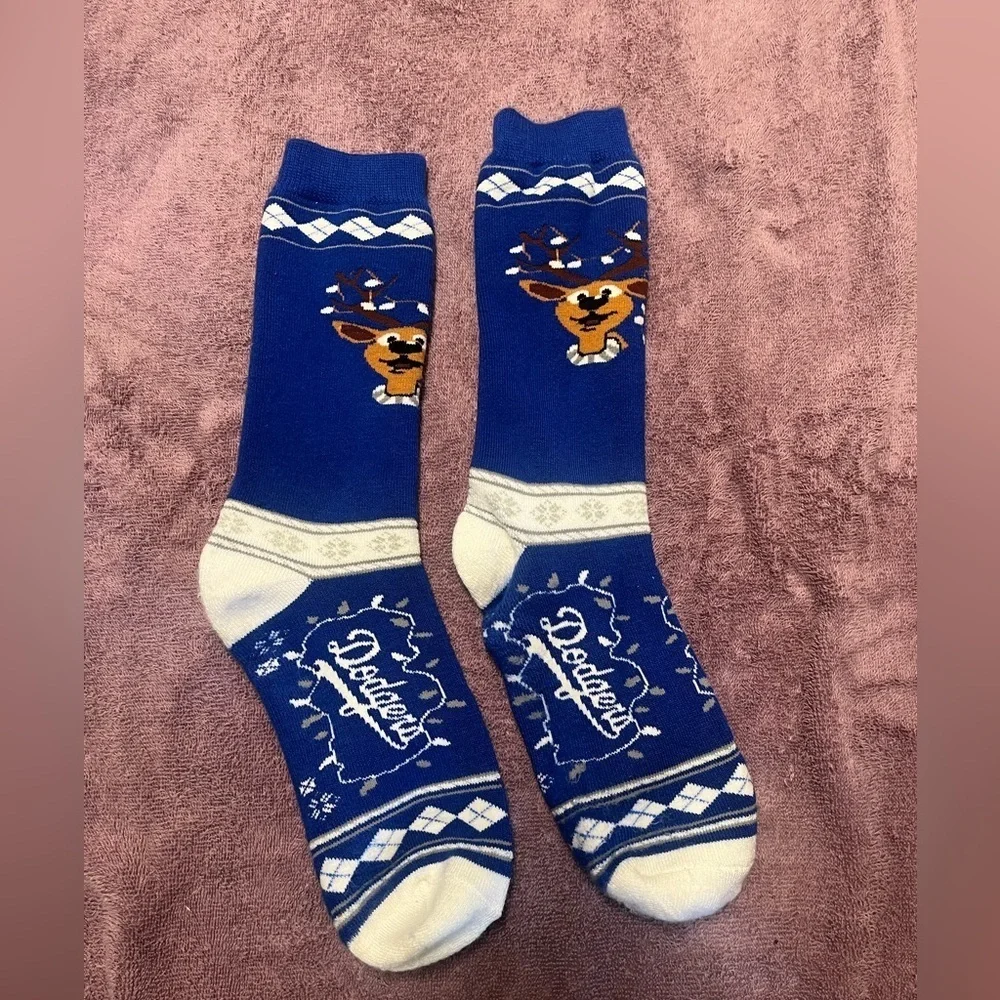 Blue and White Doger’s Socks